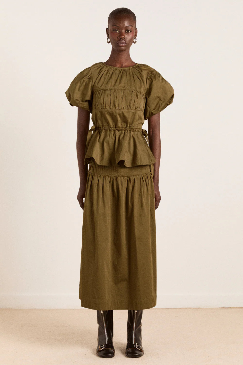 Josie Midi Skirt Olive