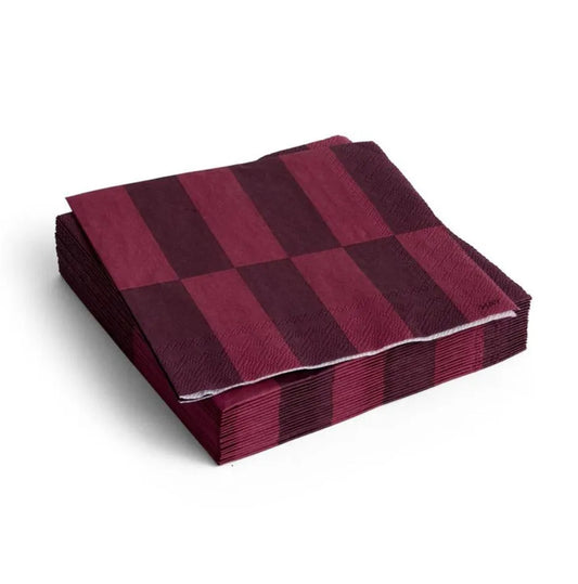 Pattern Napkin Set Of 20 - Bordeaux & Wine