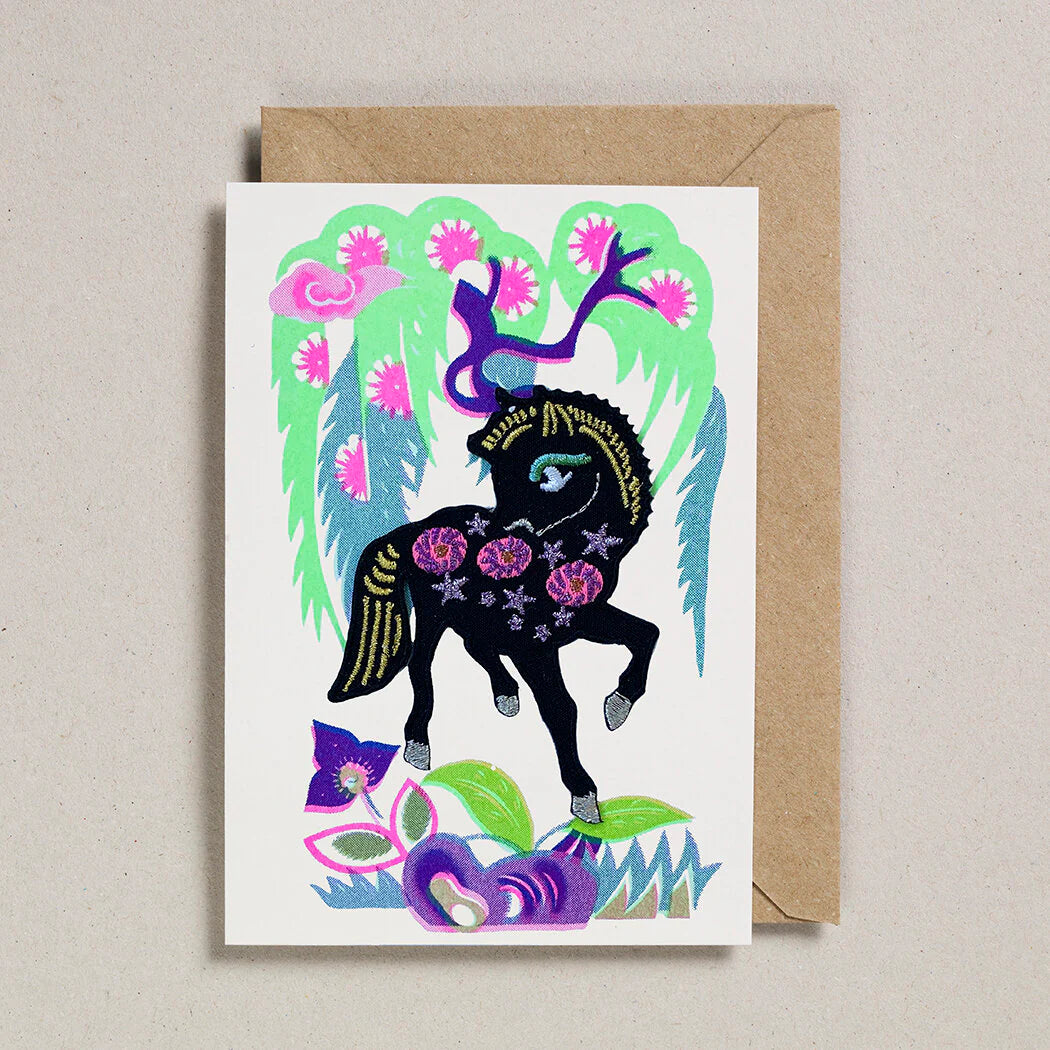 Iron On Patch Card Pony