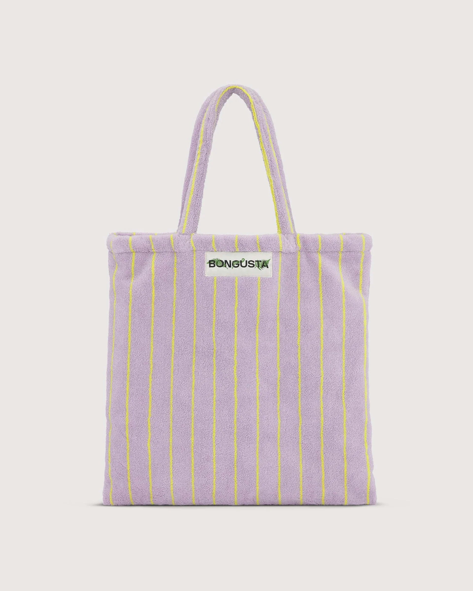 Naram Tote Lilac Neon Yellow W O R D