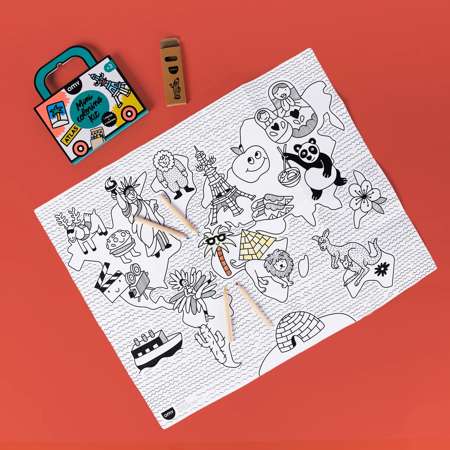 Pocket Colouring - Atlas