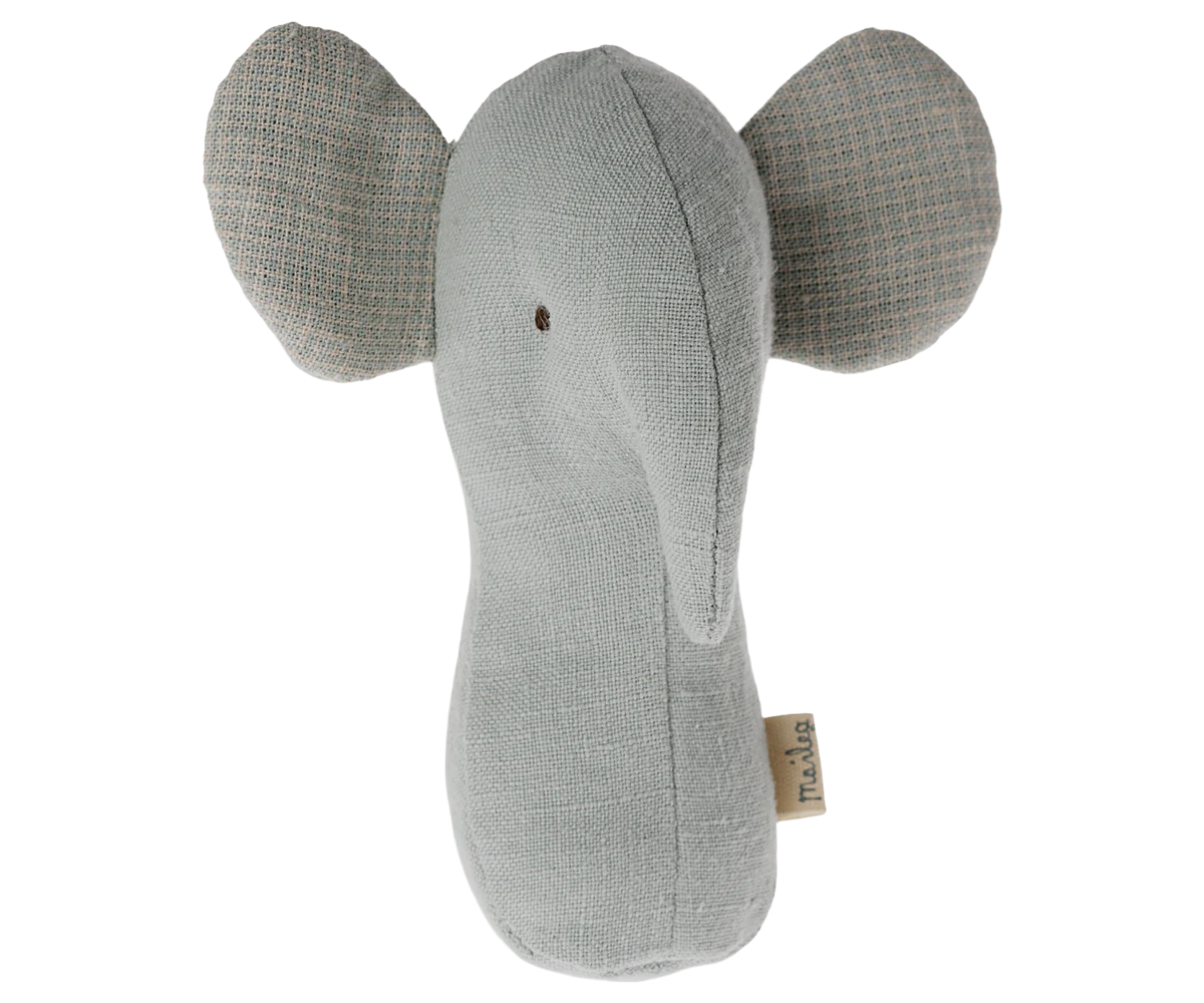 Lullaby Friends Elephant Rattle - Dusty Blue