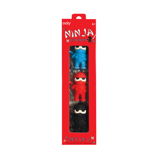 Ooly Ninja Eraser Set Of 3