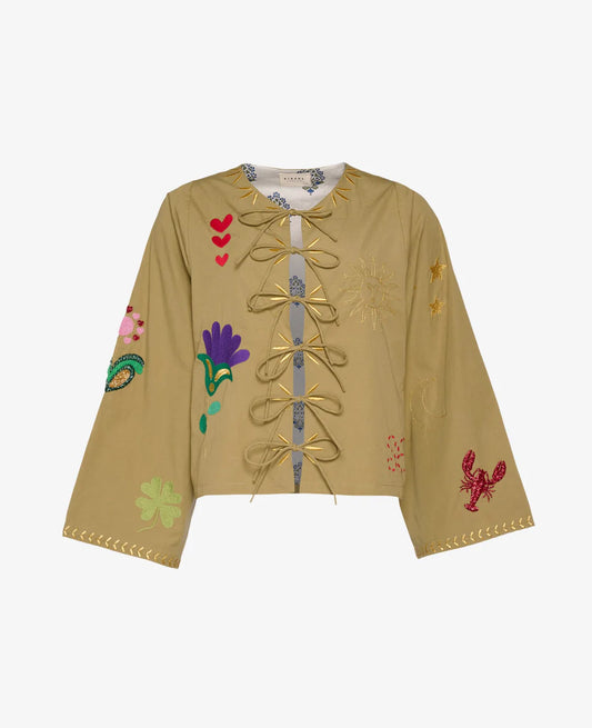 Sissel Edelbo Sophie  Organic Cotton Top Khaki