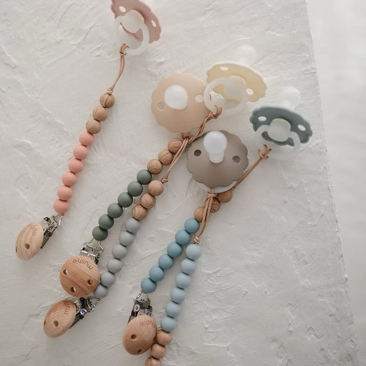 Halo Pacifier Clip - Dried Thyme