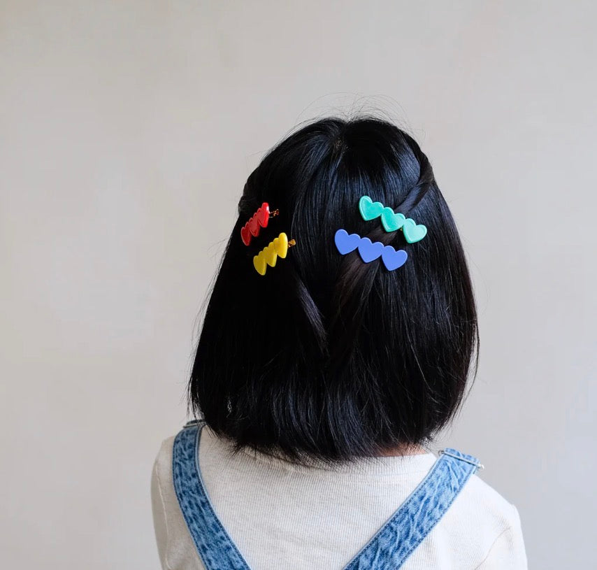 Heart Acetate Clips