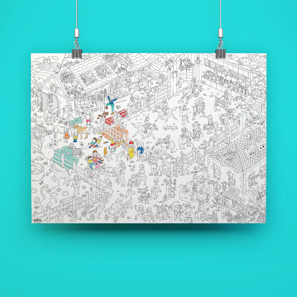 Giant Colouring Poster: Pony Club