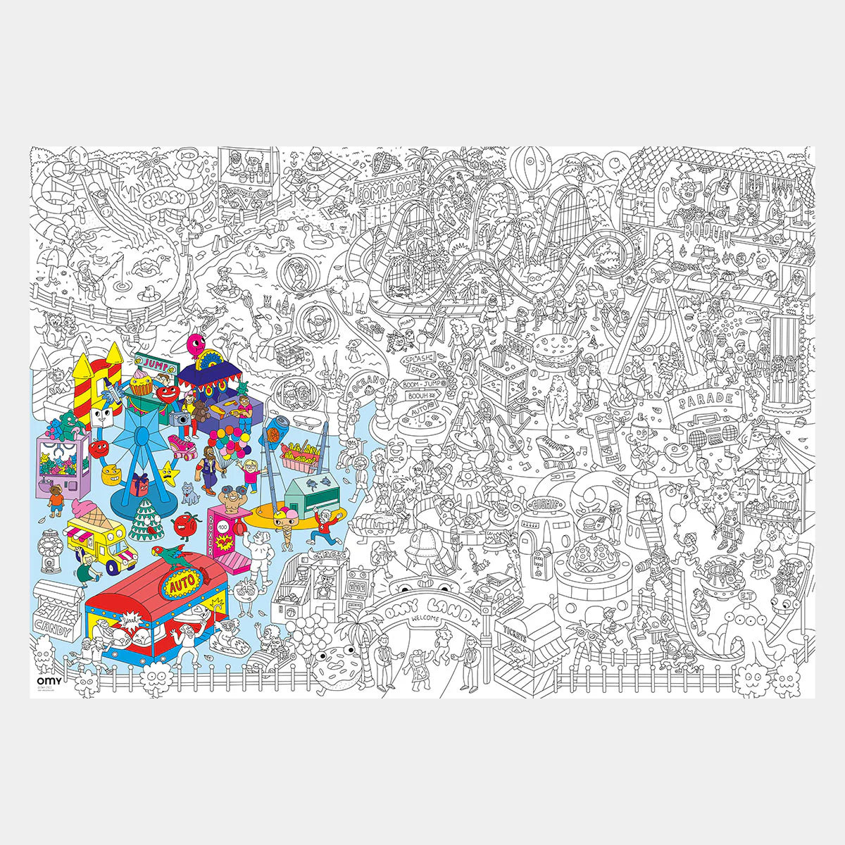 Giant Colouring Poster: Fun Park