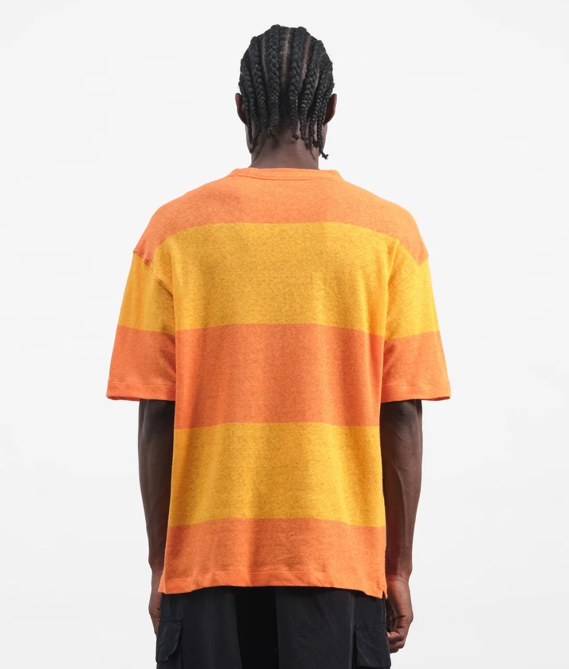 Triple Stripe Unisex T-Shirt Orang/ Yellow