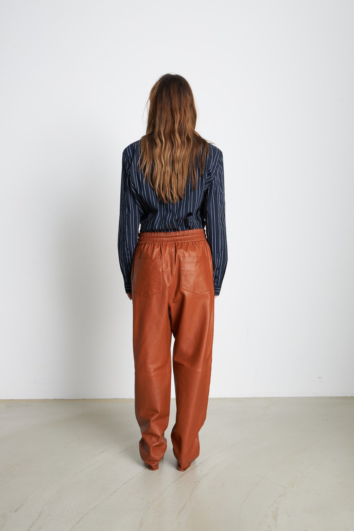 Leather Pants - Cognac