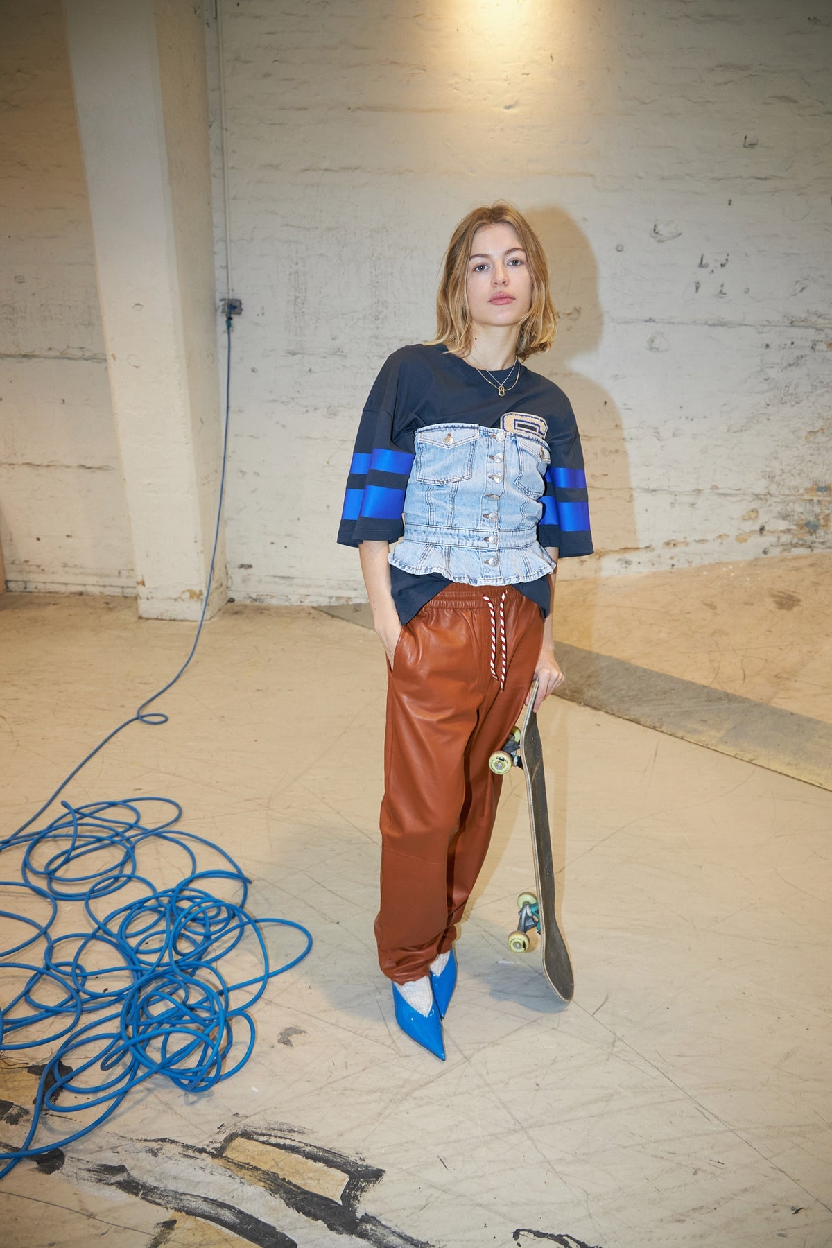 Leather Pants - Cognac