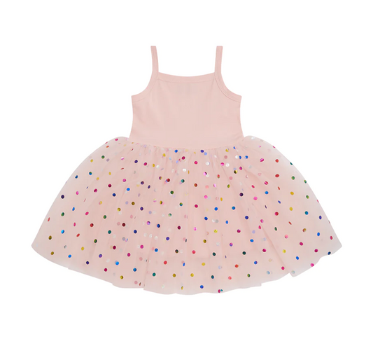 Pink Spot Party Dress