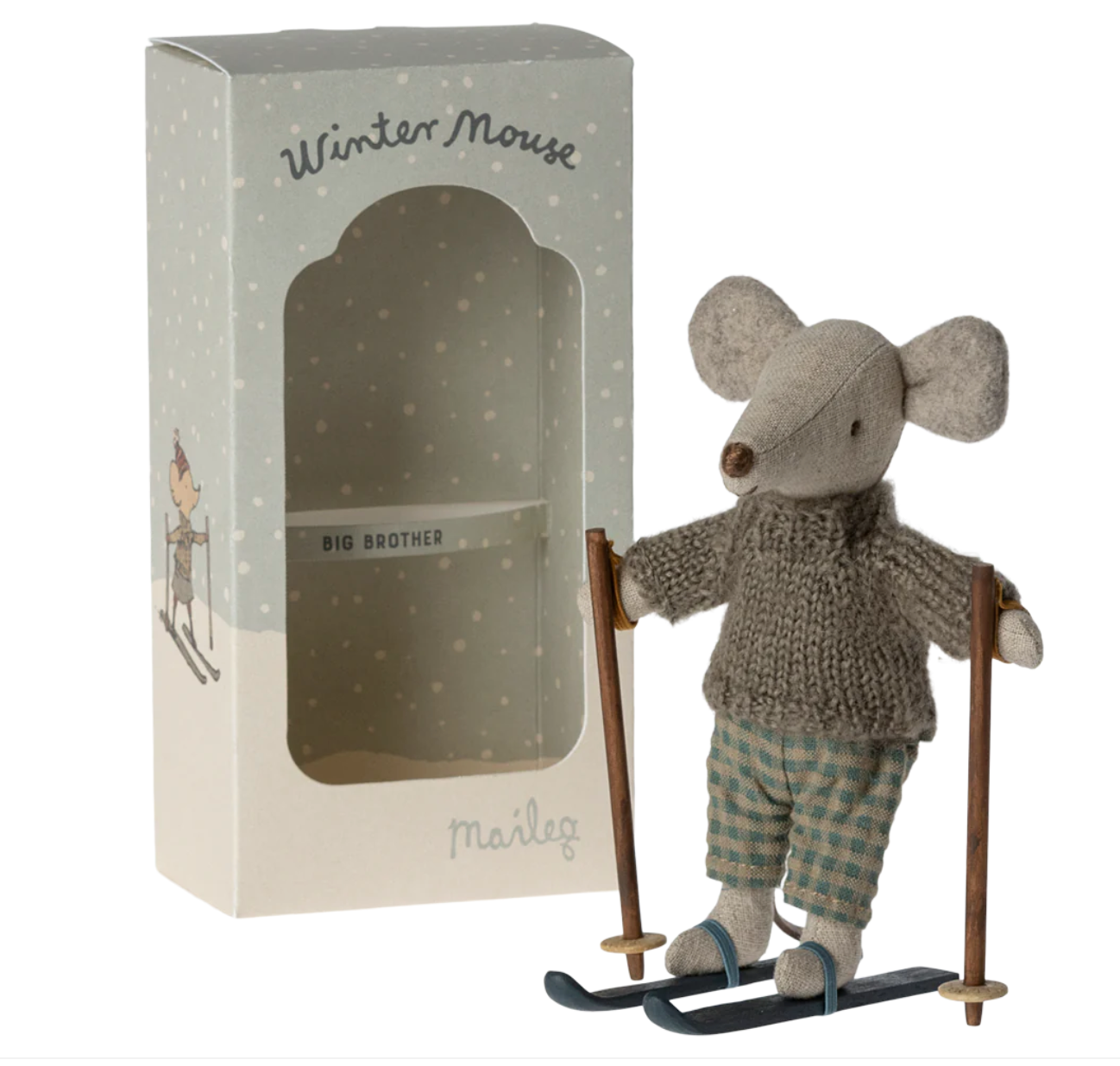 Big Brother Winter Mouse With Ski Set