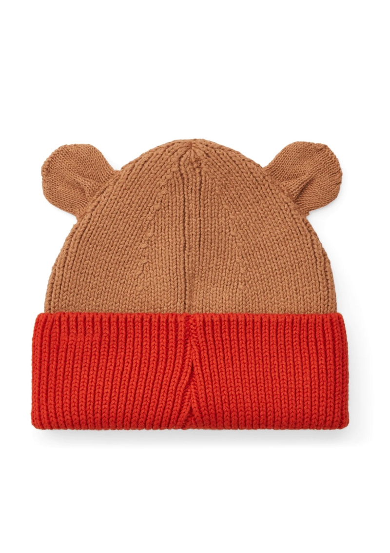 Gina Beanie Hat - Tuscany Rose/ Apple Red