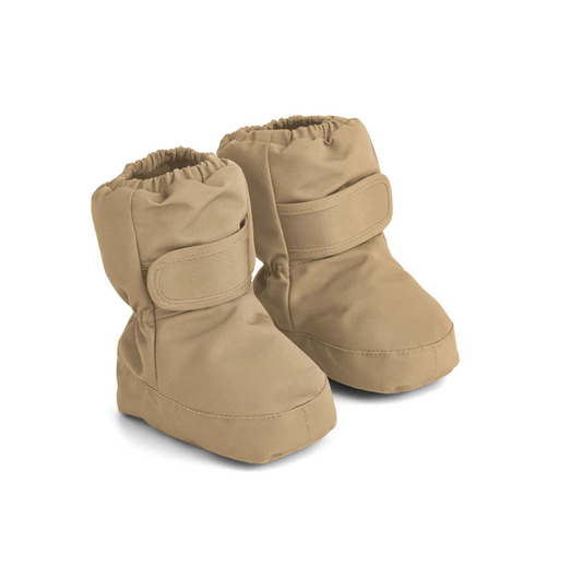 Heather Baby Footies - Oat