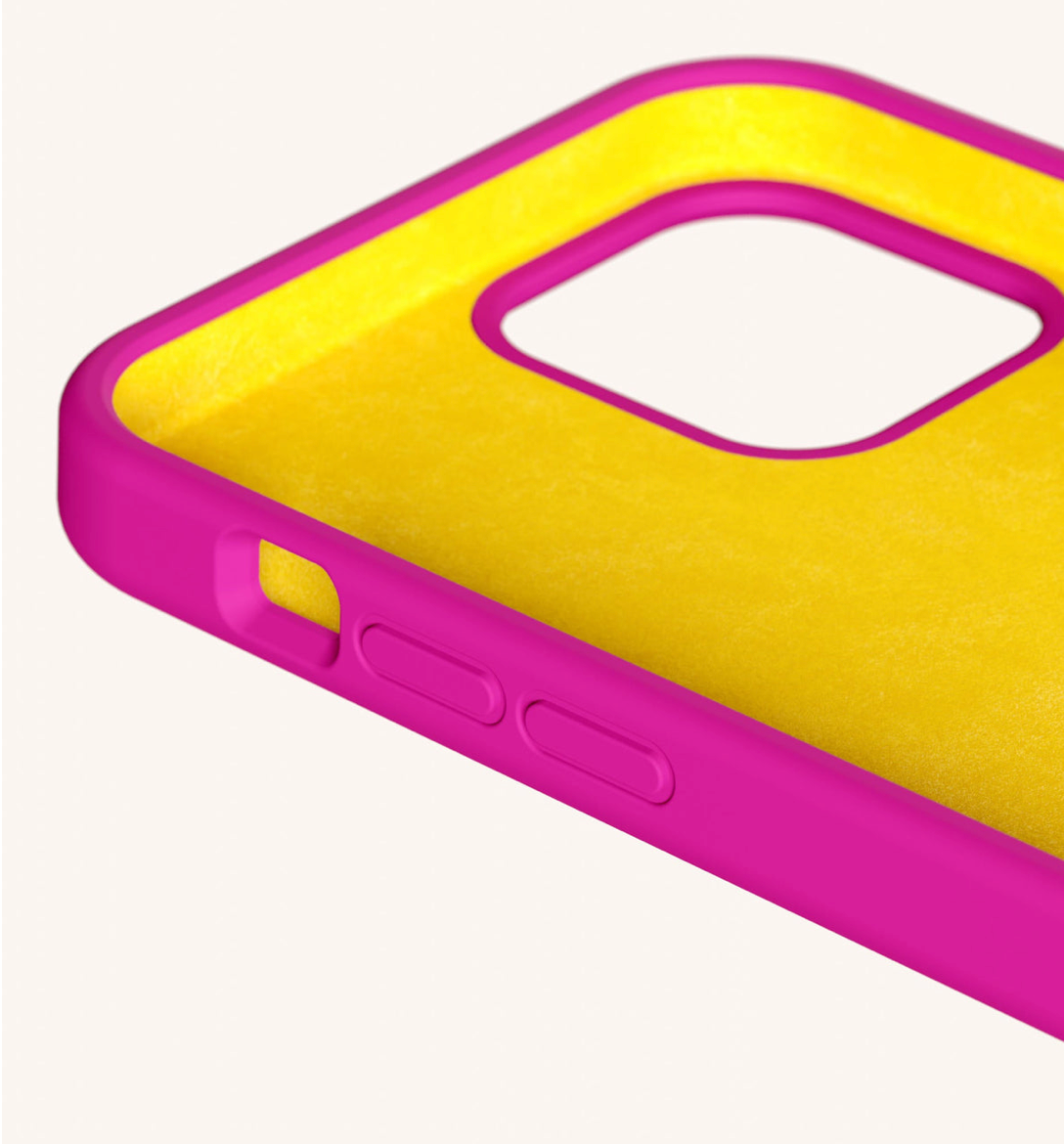 I Phone 13 Pro Eyeletcase - Power Pink