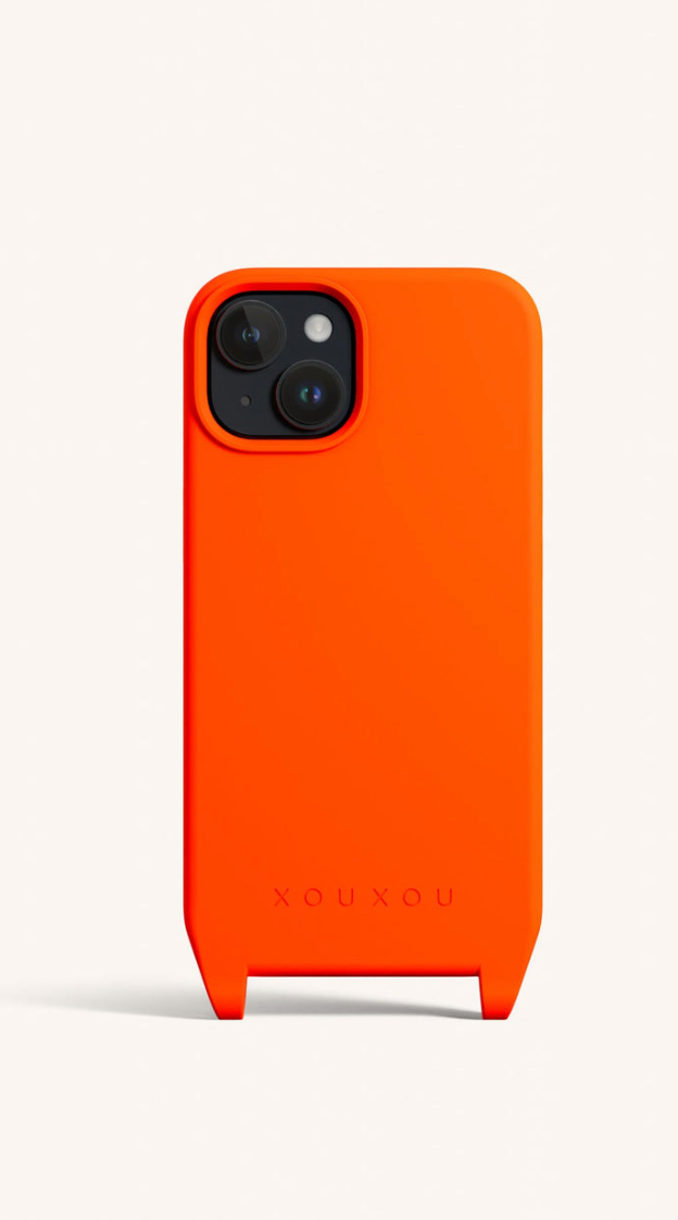 I Phone 13 Eyeletcase - Neon Orange