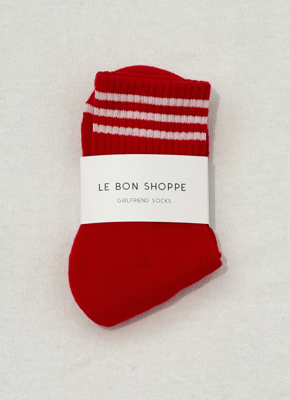 Girlfriend Socks - Scarlet