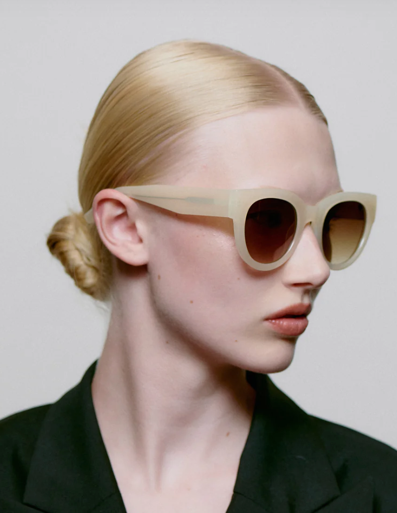 Lilly Sunglasses - Cream Bone
