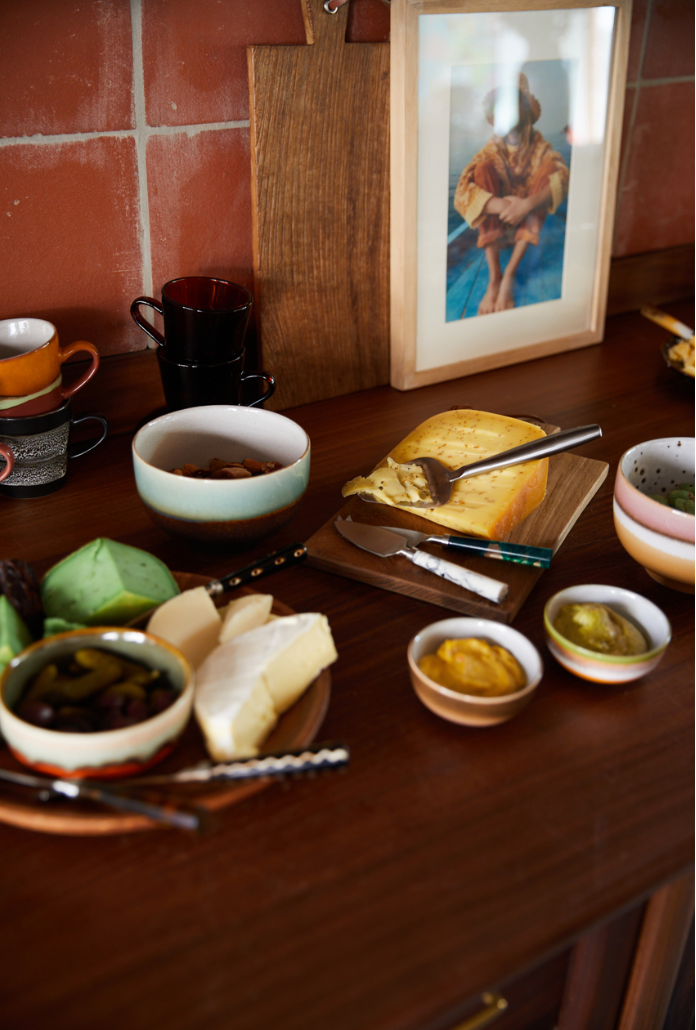 70’s Ceramic Noodle Bowls Geyser - Set of 4