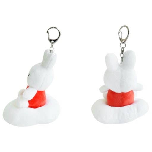 Miffy Dream on Cloud Plush Keyring Bag Charm: Miffy-Brown