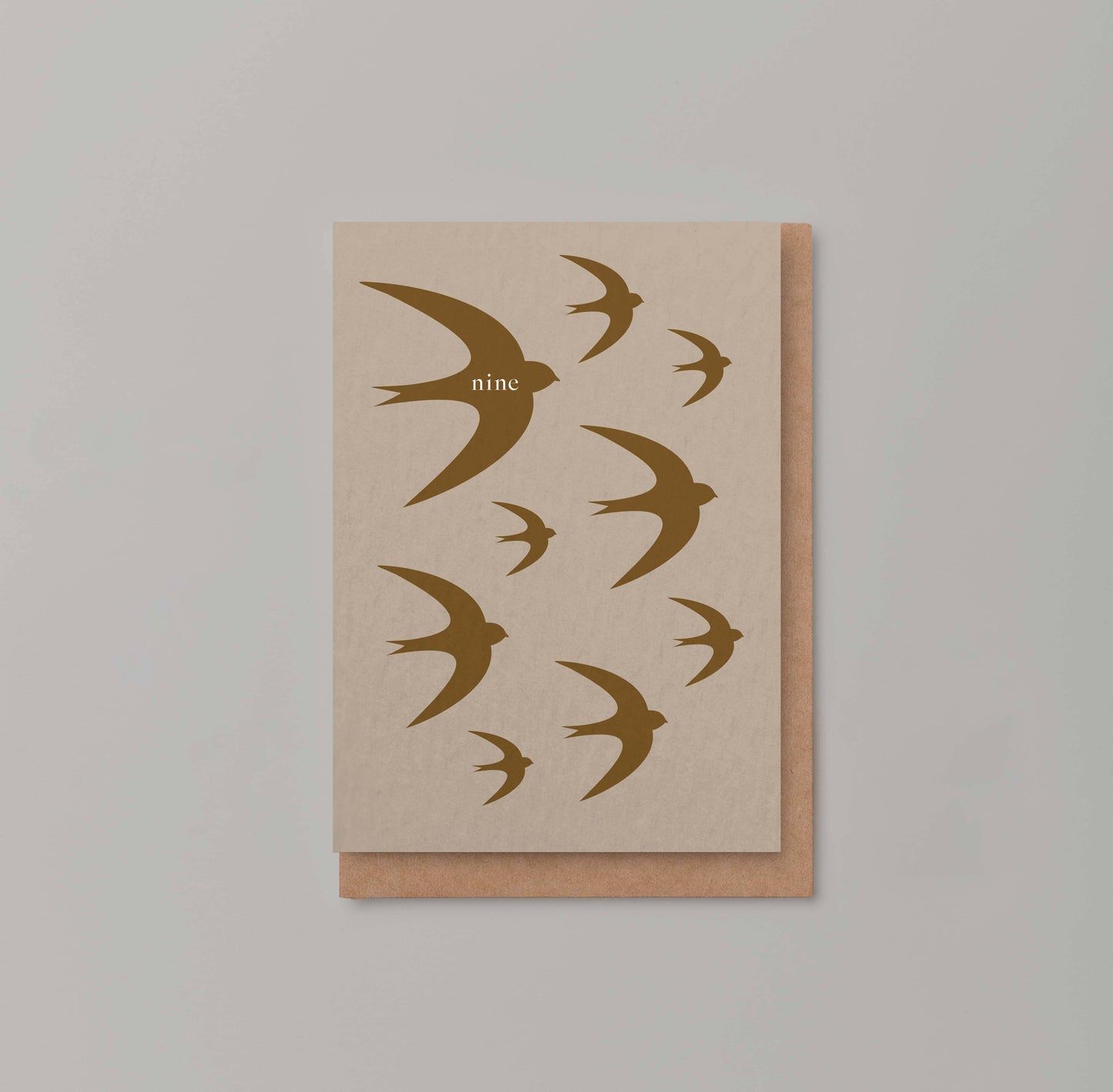 'NINE' NATURE BIRTHDAY CARD: NAKED SINGLES