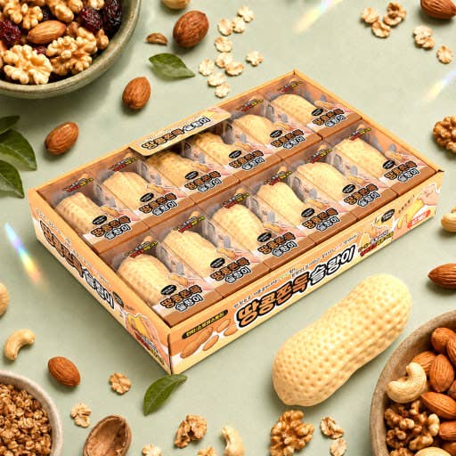 Peanut Mochi Squishy – Soft & Satisfying Stress Relief Toy