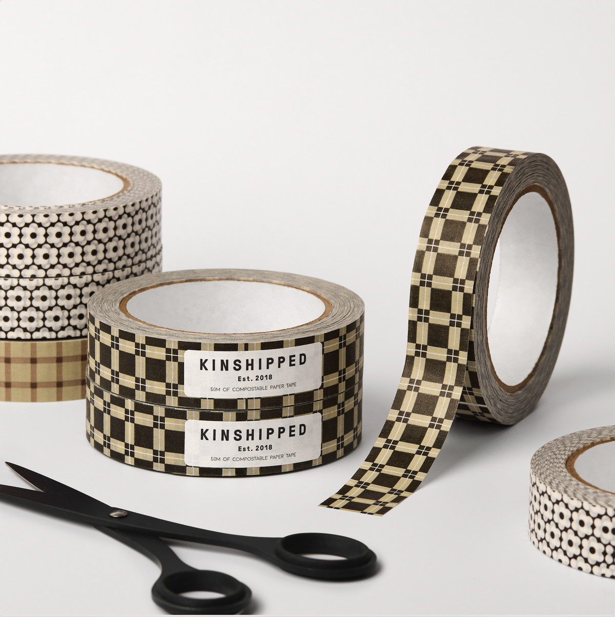 BLACK/BEIGE TILE TAPE 50M