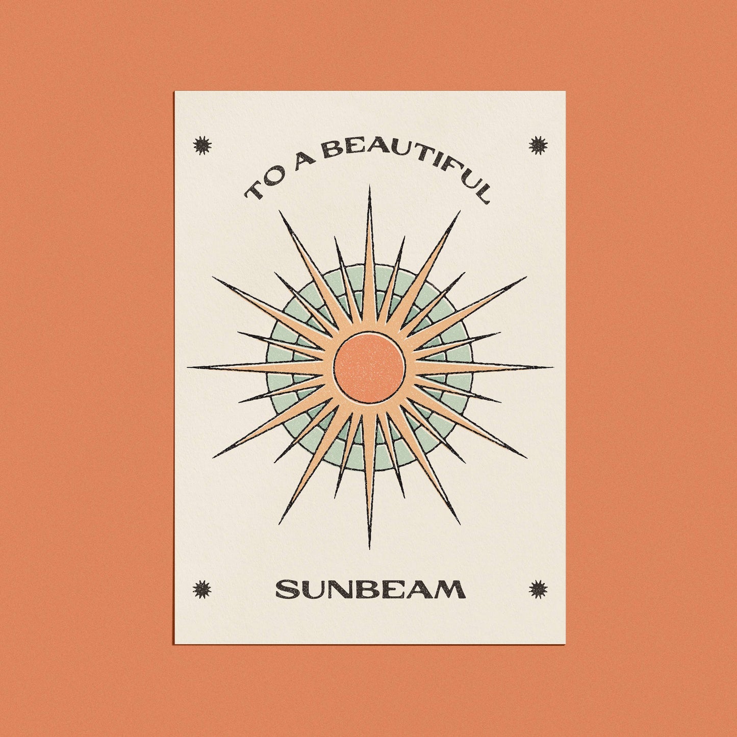 To a Beautiful Sunbeam Card: Cello-free