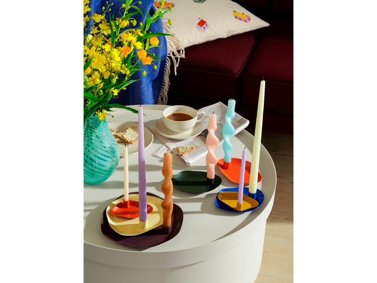 Mie Candle Plate - Caramel Brown