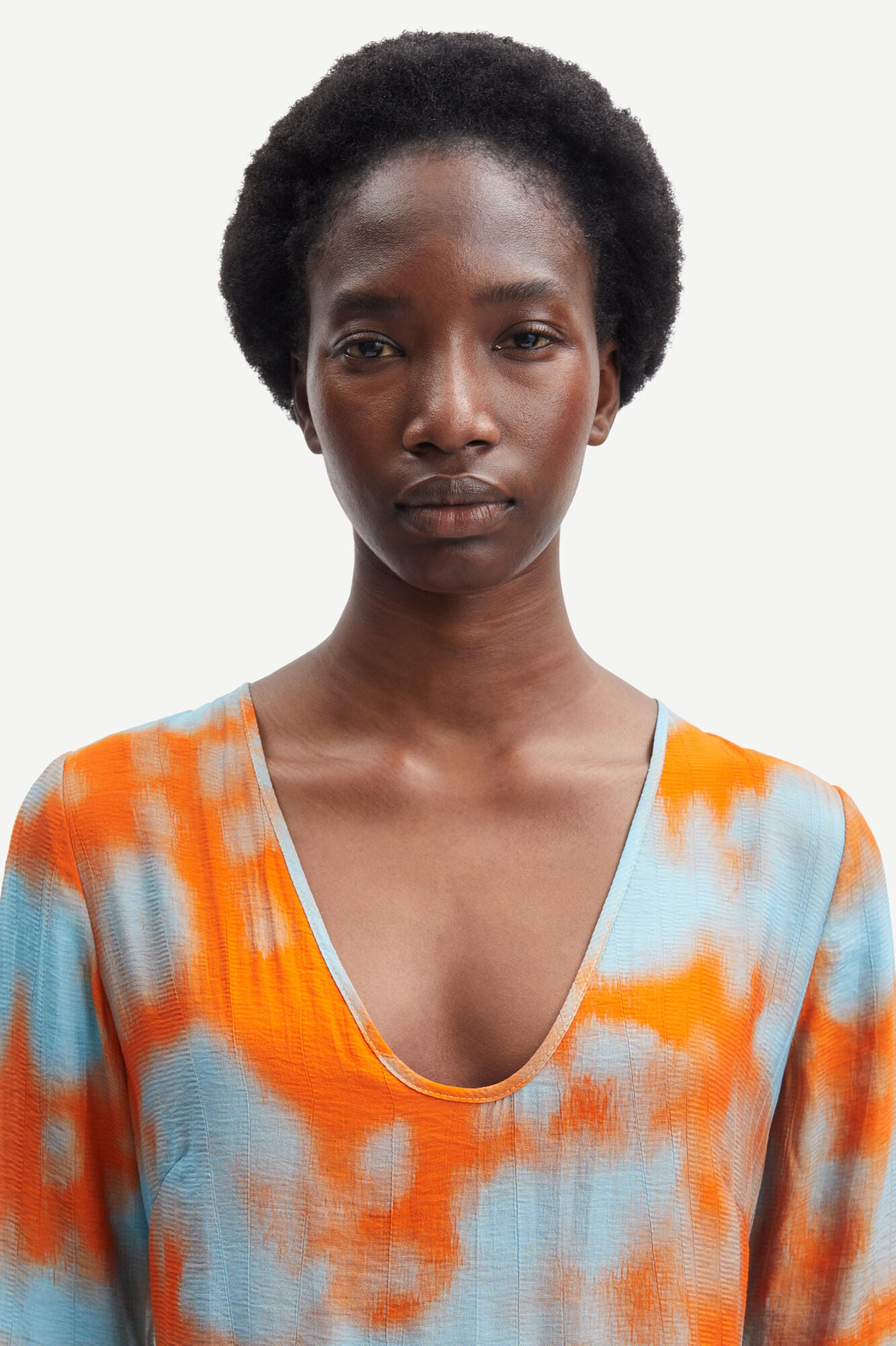 lina Dress - Tie Topaz