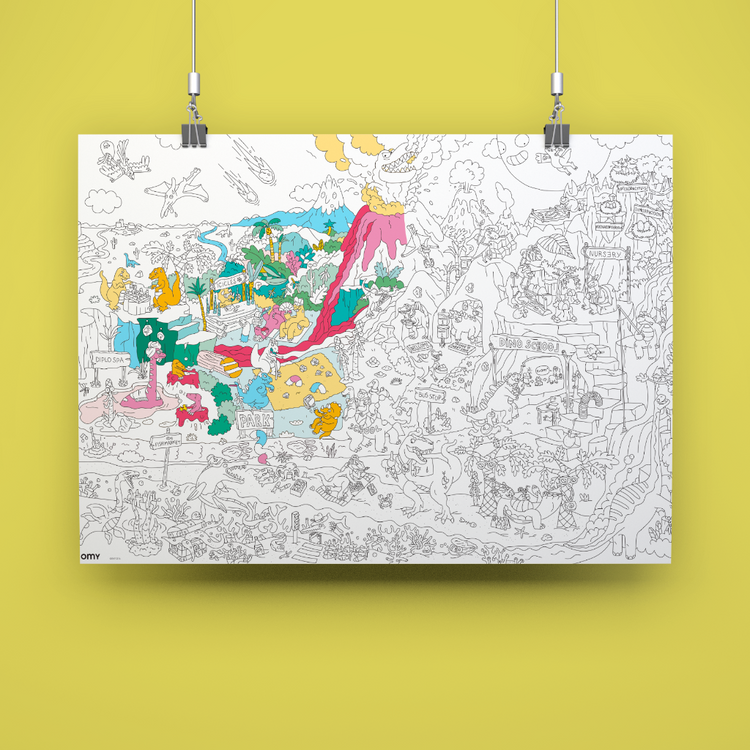 Giant Colouring Poster: Dinos