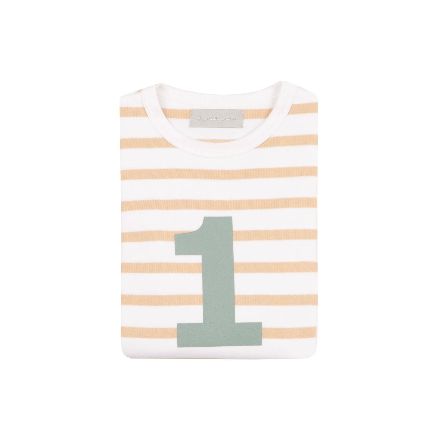 Bretton Biscuit Stripe Number Long Sleeve T-Shirt: 1 To 5