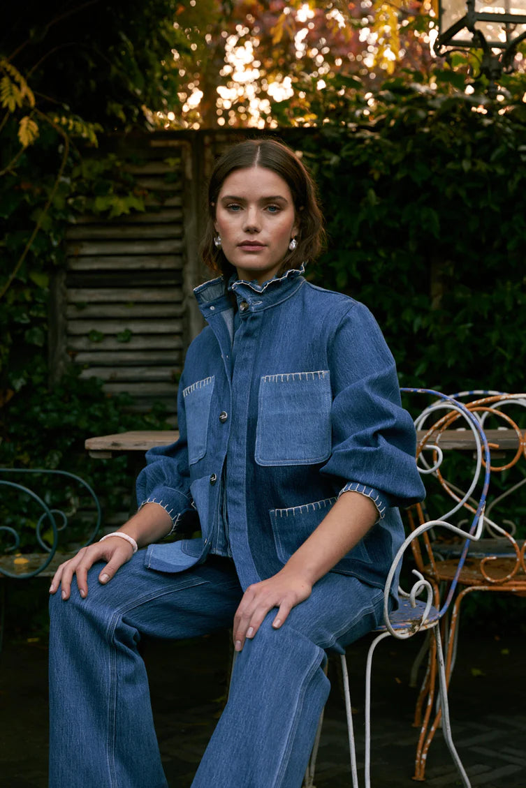 Pablo Jacket In Patched Denim