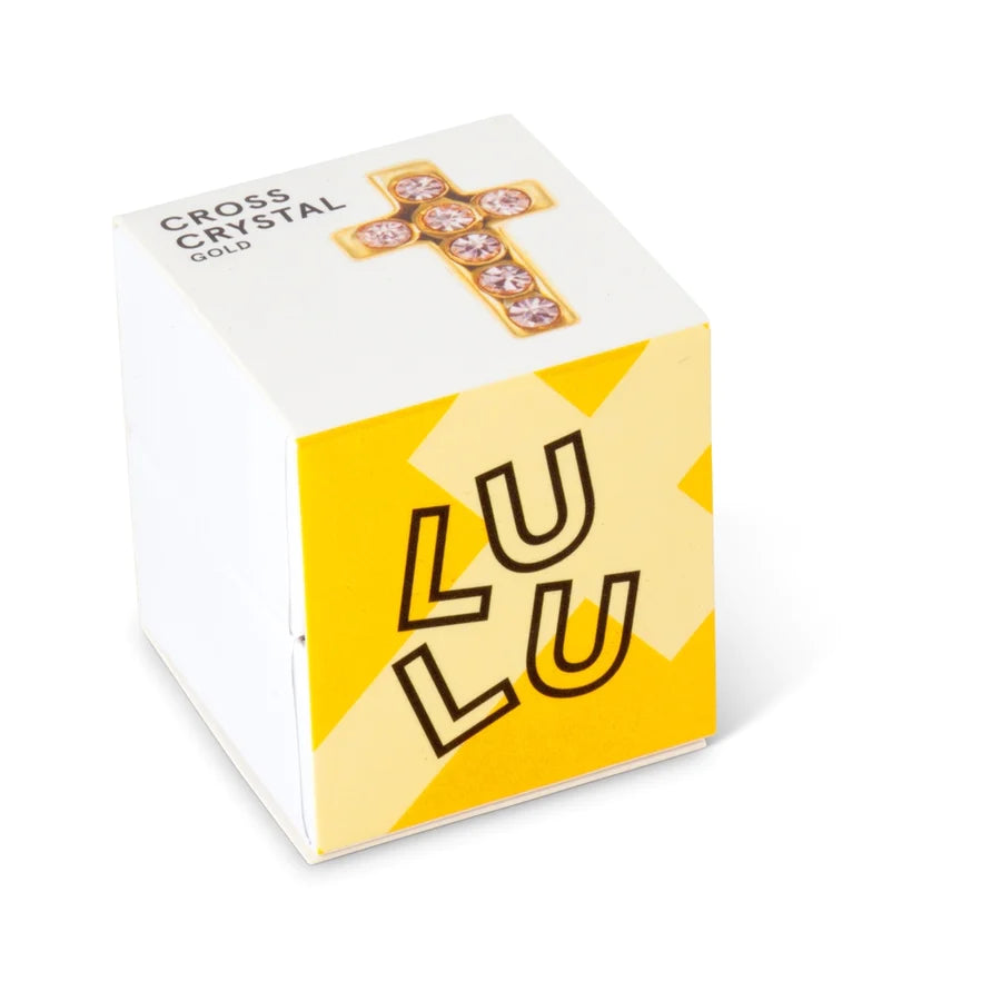 Lulu Copenhagen Cross Crystal Earring Gold
