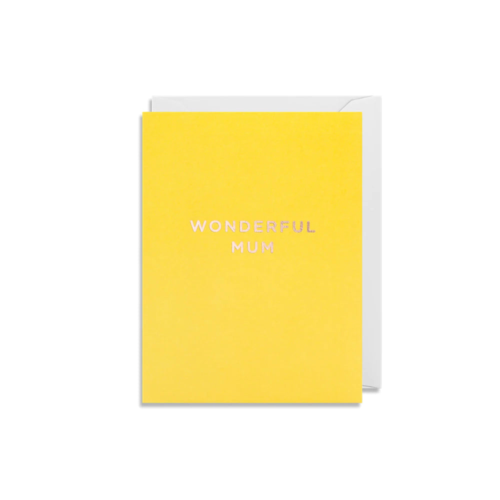 Wonderful Mum Mini Greeting Card