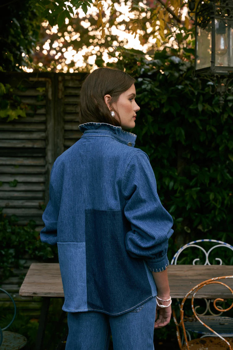 Pablo Jacket In Patched Denim