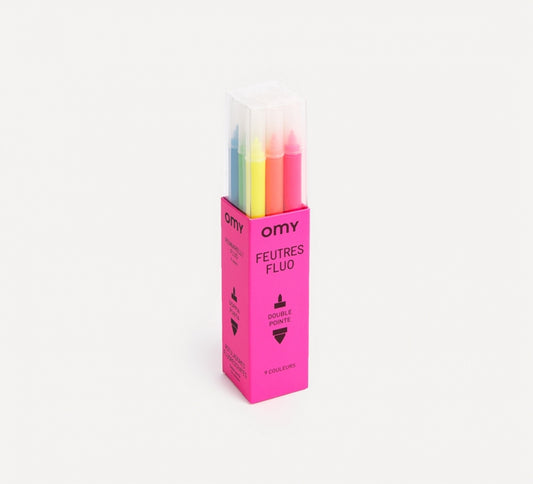 Neon Washable Felt Pen Markers