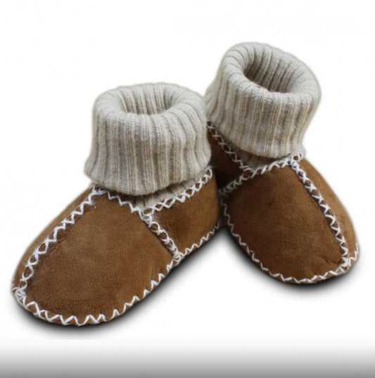 Heitmann Fella Lambskin Booties: Caramel