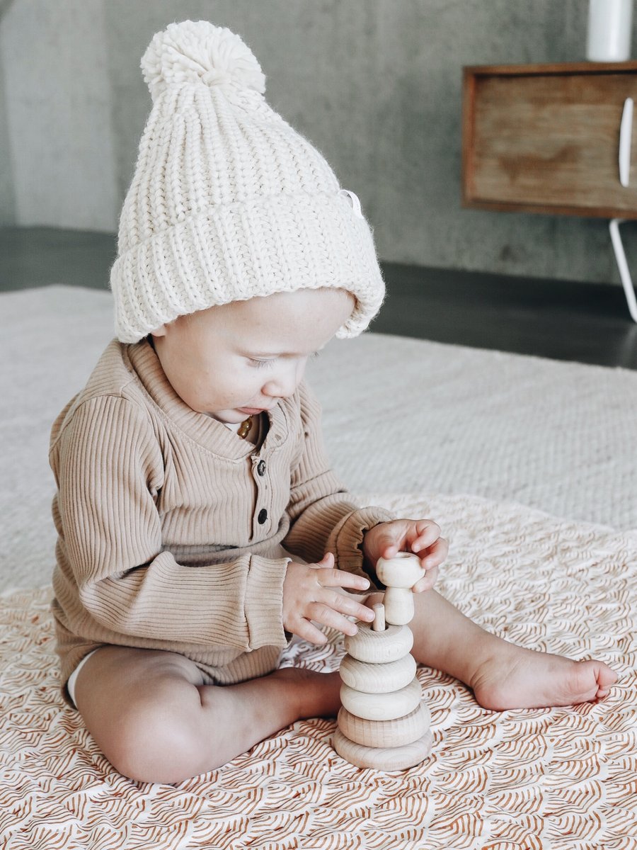 Lion + Lamb Kid's Knit Beanie Hat
