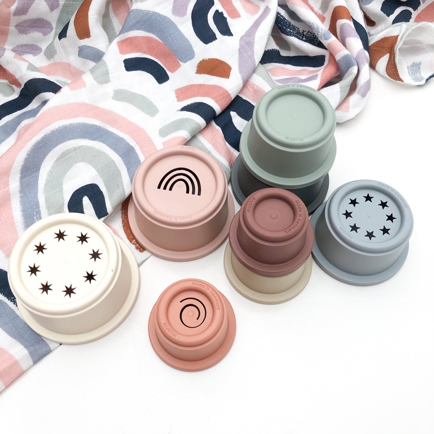 Mushie Stacking Cups