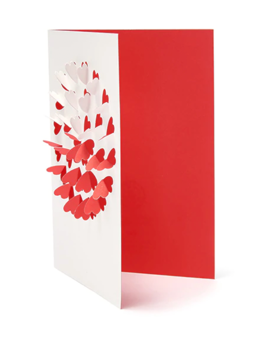 Hand cut Heart Card