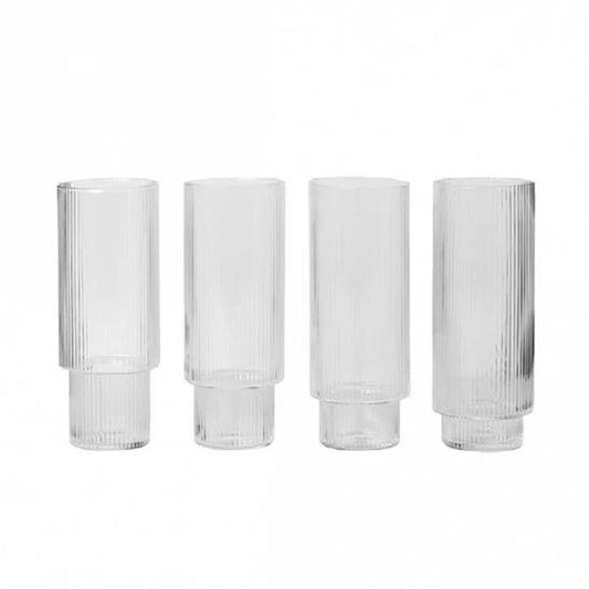 Ripple Long Glasses Set of 4