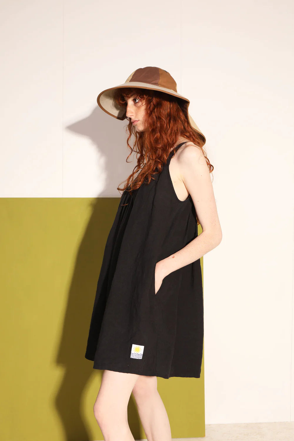 Linen Romper - Black