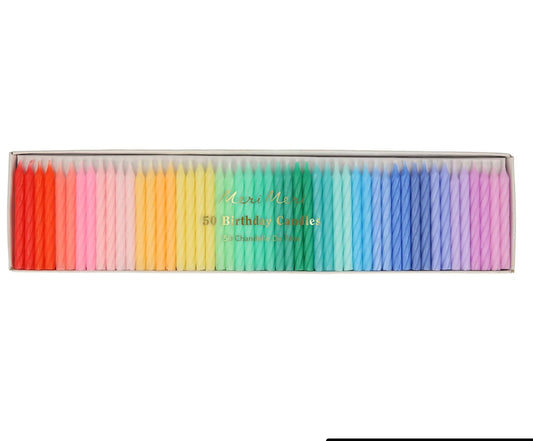 Rainbow Twist Mini Candles