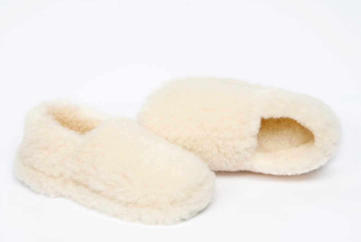Wool Slippers Siberian - Natural