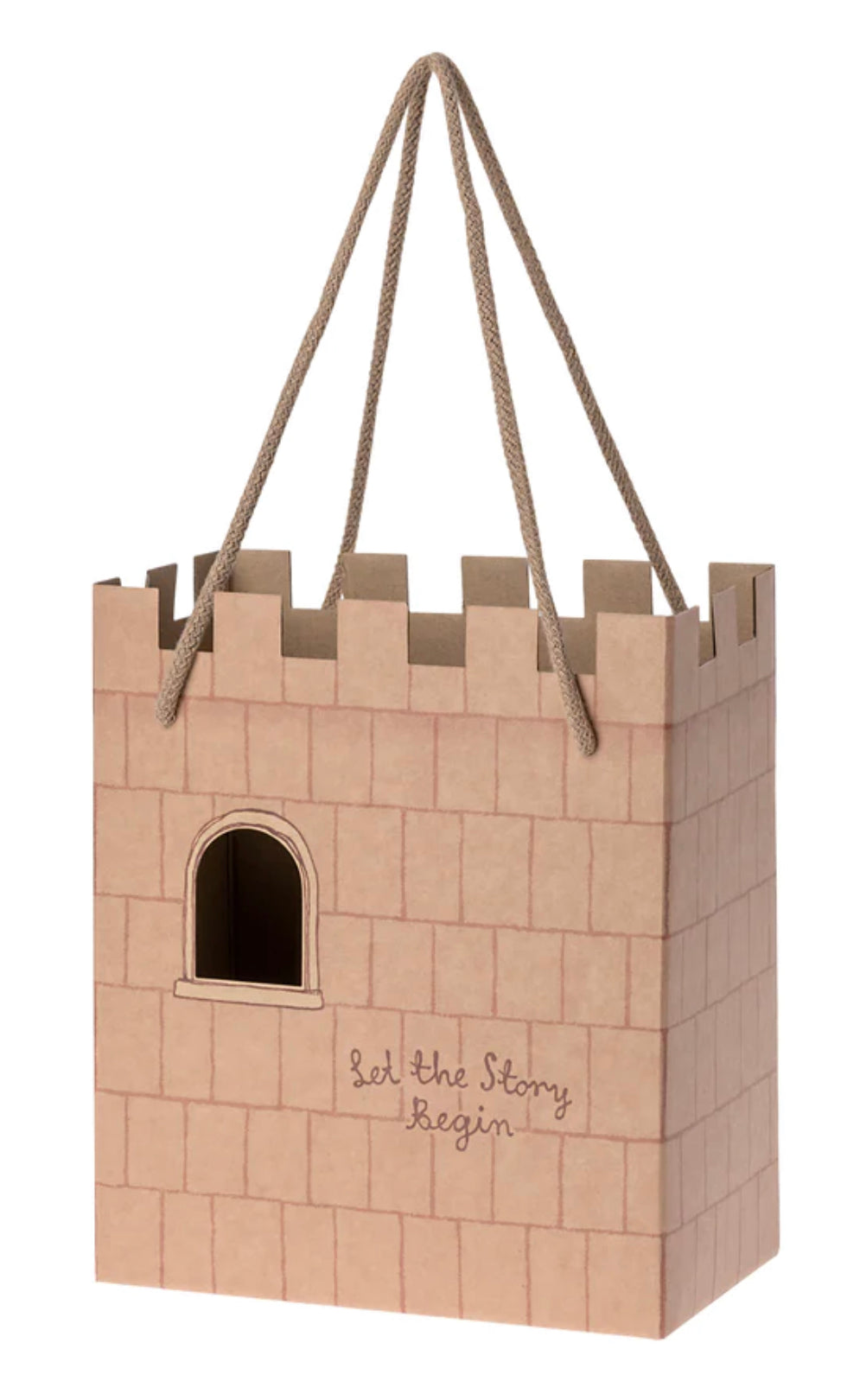 Castle Paper Gift Bag - Rose