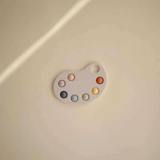 Mushie Paint Palette Press Toy
