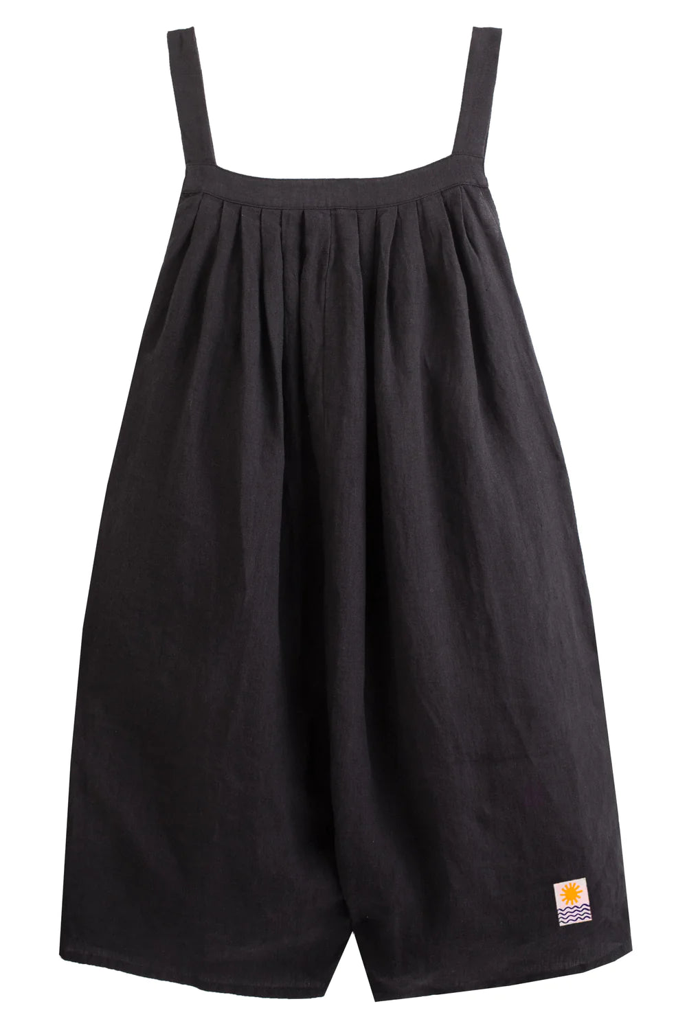 Linen Romper - Black