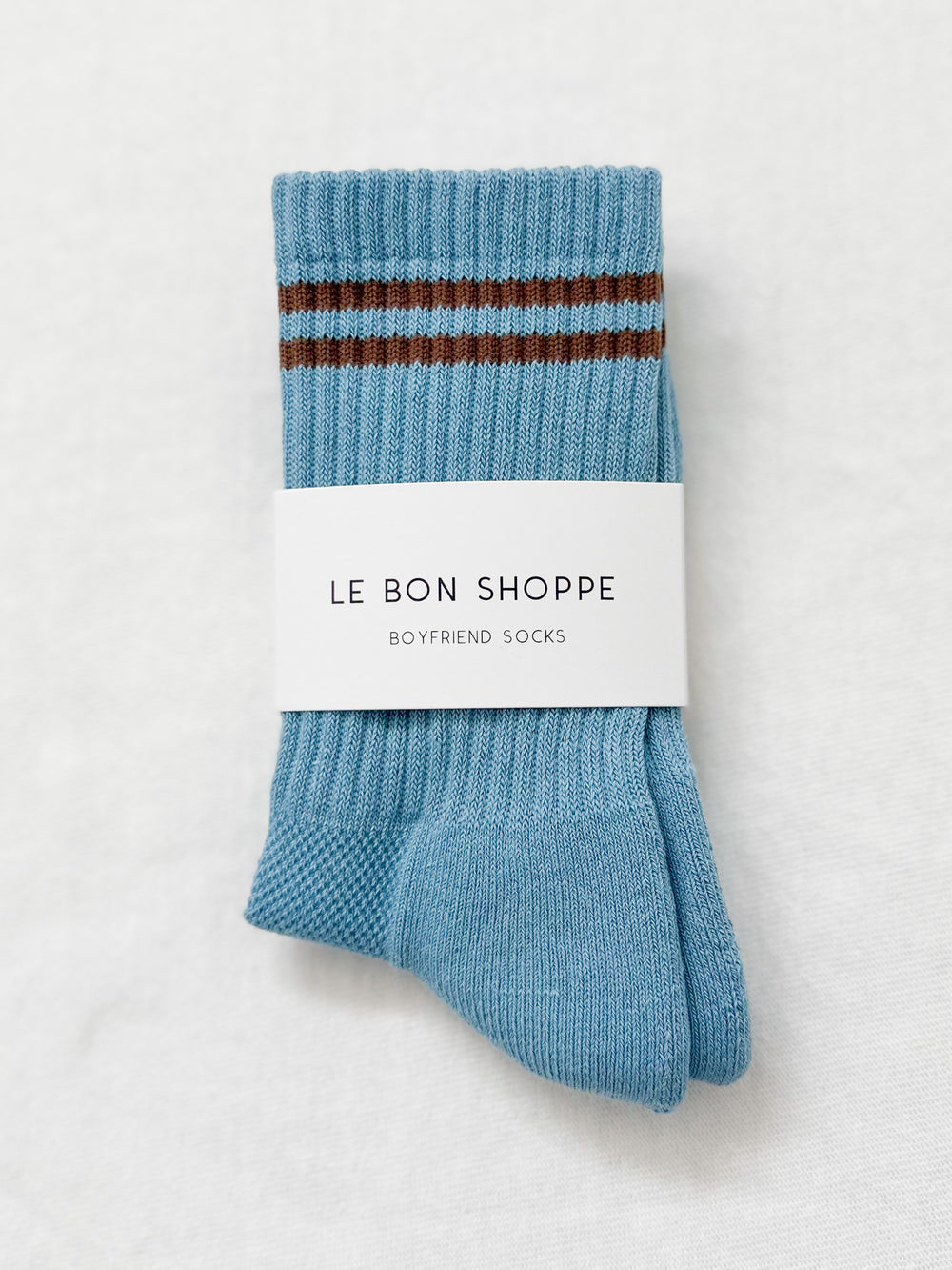 Boyfriend Socks  - Powder Blue